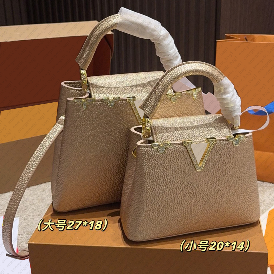 Capucines BB Tote Bags Designer Bags Aurillon Leather Noblewoman Bags Diamond Evening Bags top handle Shoulder Bags Crossbody Bag crocodile Lady Bag