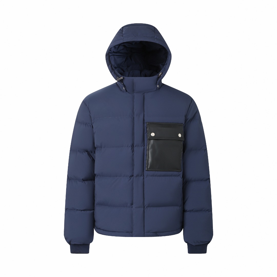 B V brand Mens real genuine leather fur brand jacket outwear designer Luxury gift Fathers Day Winter Men Down Coat 45