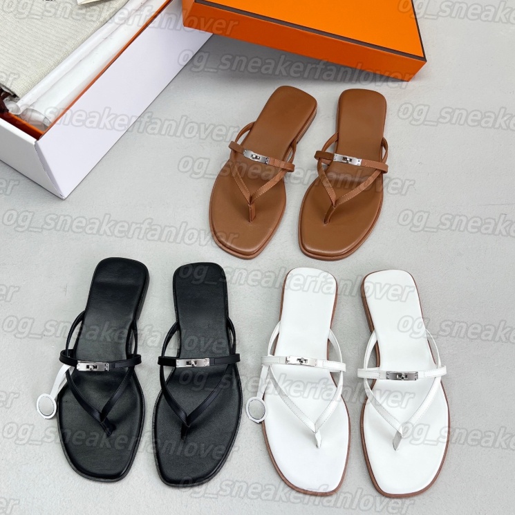 Free shipping designer Sandals Women Flip Flops Hsandal Summer Casual Beach Sandal High Quality Leather Luxury Flat Slippers Fall Slides 36-42-image-918559006