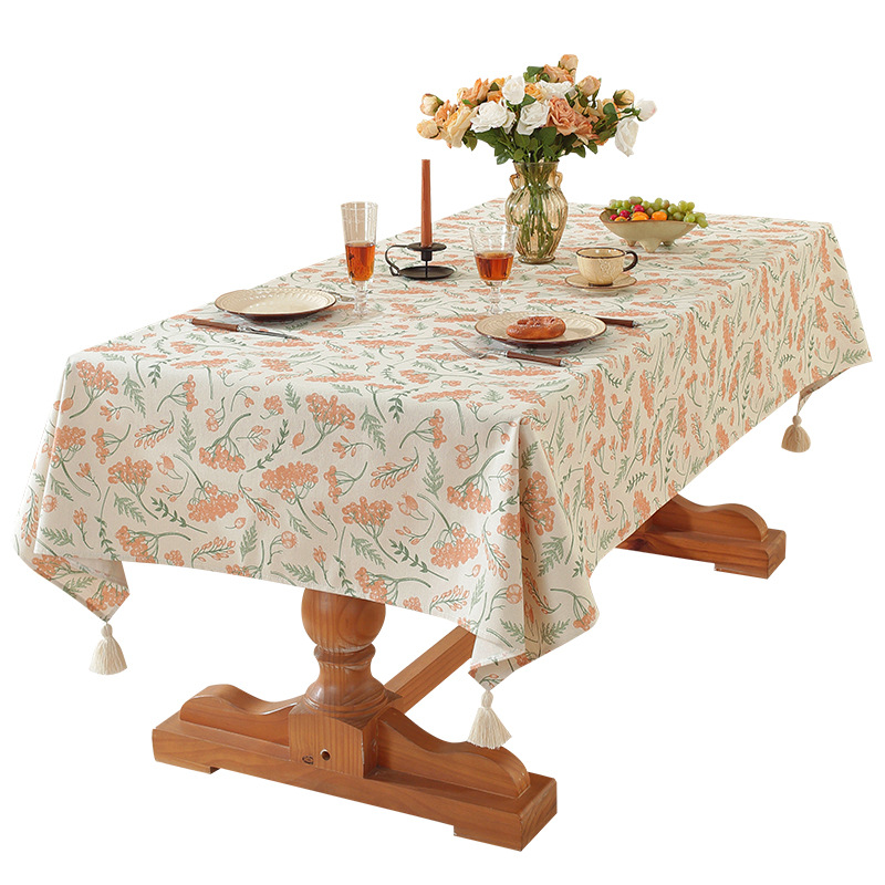 Tea table mat, oil resistant and waterproof dining table cloth, light luxury and high-end TV cabinet table mat-image-1100899323