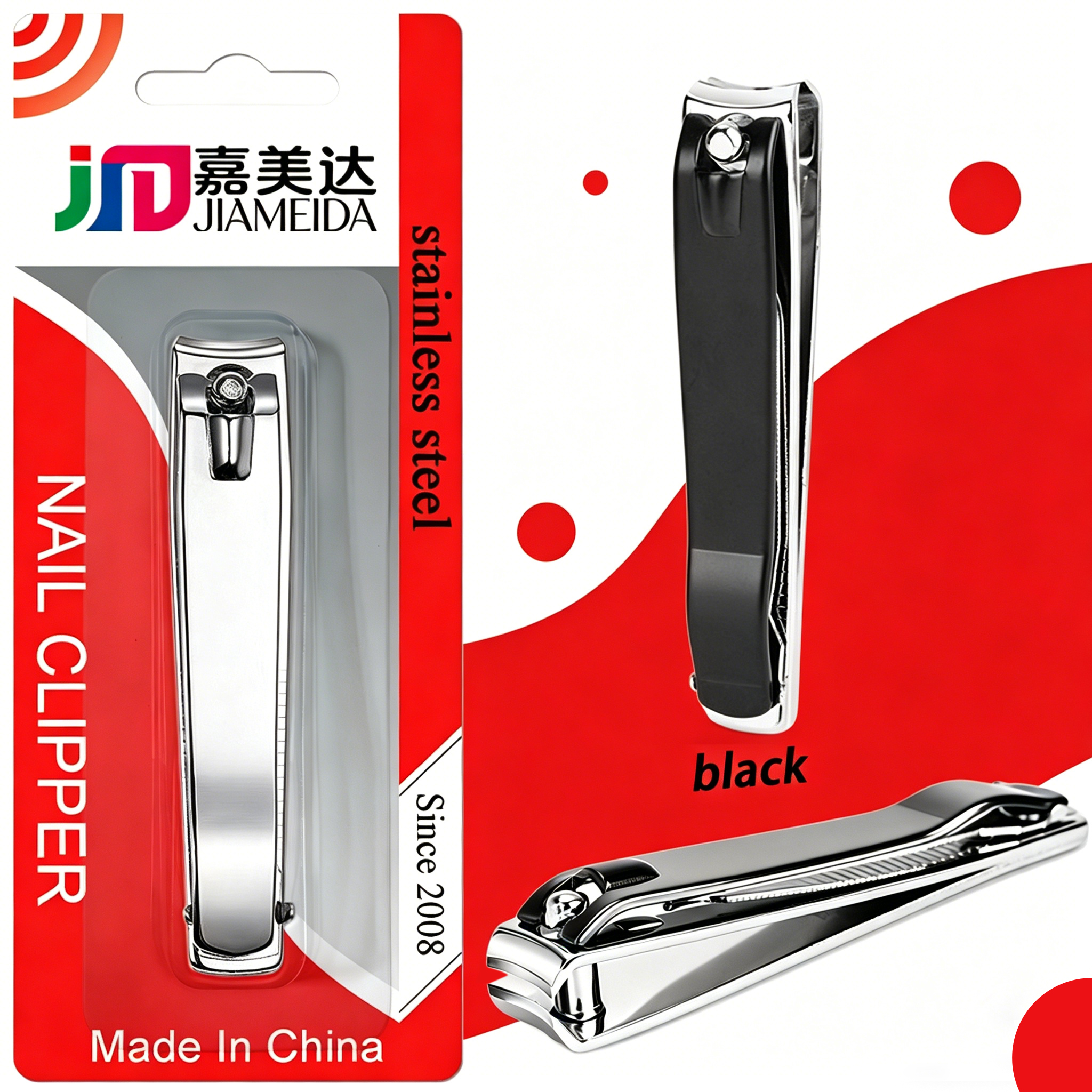 10pcs/lot High Quality Nail Clippers Carton Steel Sharpest Nail Cutter & Nail Trimmer Manicure Tool for Men Women Fingernail Toenail Nail File cu-image-1100940277