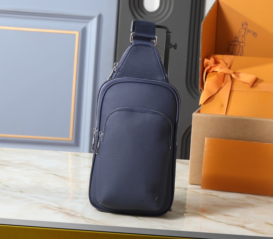 Avenue Sling Bag Men 10A High quality Designer bag Genuine Leather Shoulder Bags Cross Body Purse Wallet Hobos Handbag Belt Bag Bumbag Waist bag ful