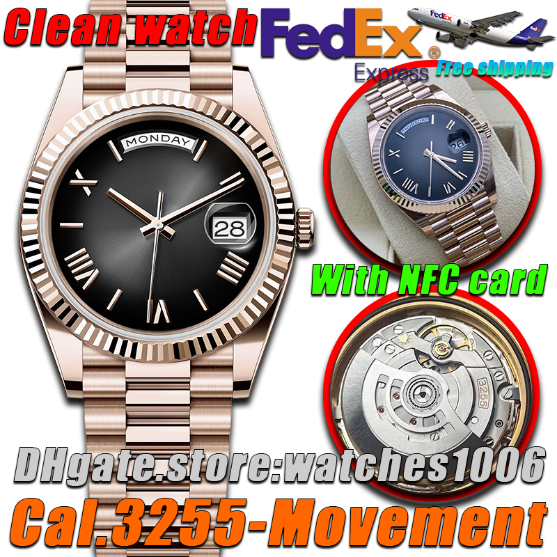 Mens watch Clean Factory watch Luxury watches Cal.3255 Movement Designer Watch 40MM High quality Automatic mechanical 10ATM Waterproof watch 72-hour