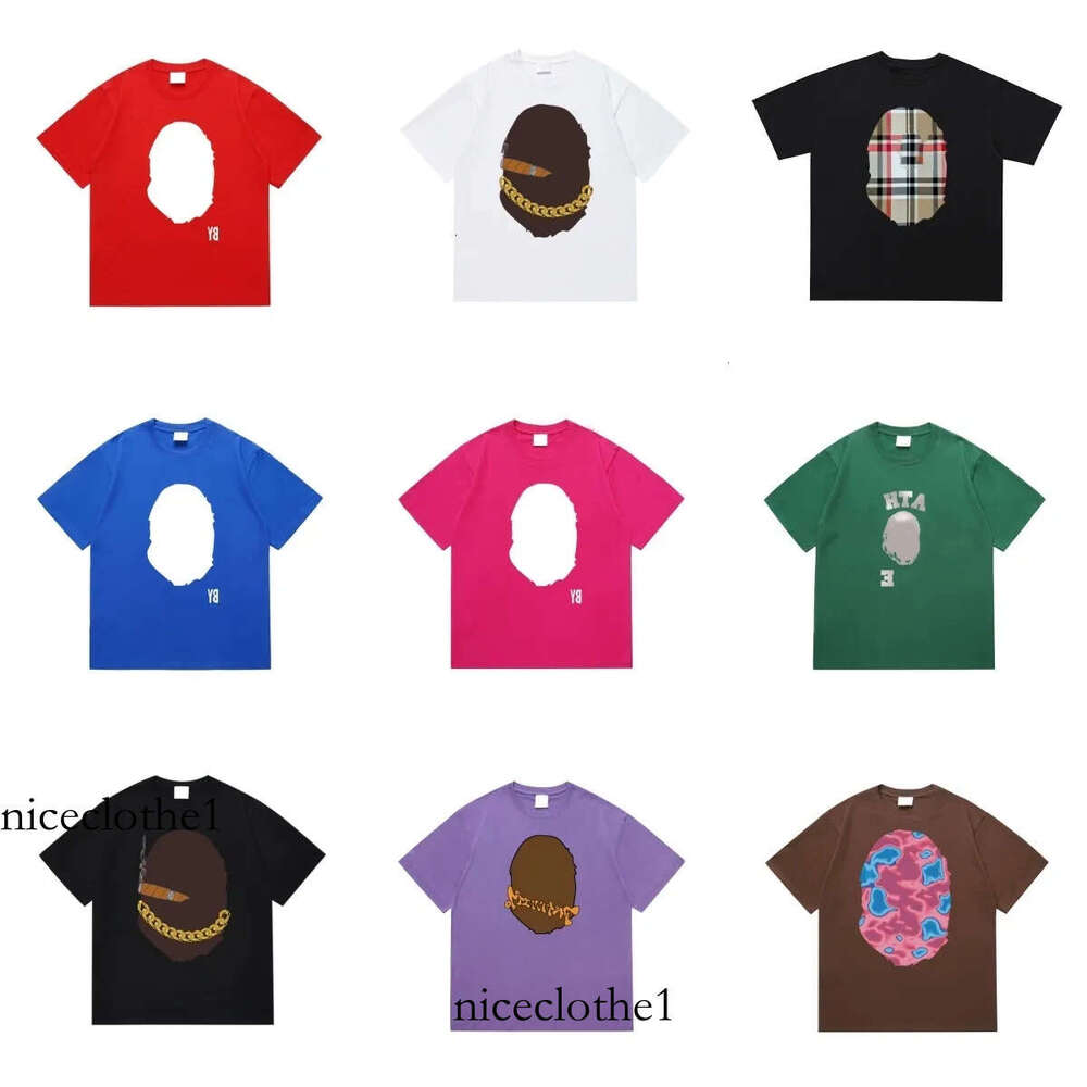 Men's Designer Bapesmens T Shirt T Shirts High Cotton Graffiti Sportwear Fashion Men Women Shirt Hip Hop Clothes Summer Short Sleeves Tee Loose