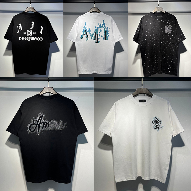 shirt designer t shirts mens Hip-hop loose tops tees womens Fashion tshirts casual cotton shirt clothings summer black and white shorts sleeve tee
