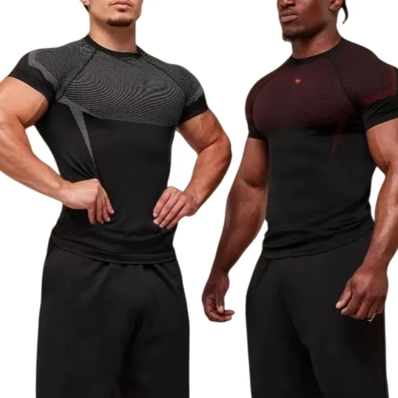 sharked mens T-Shirts Gym Clothing Men Hoodies Pants Short American Vintage T shirt Oversized Cotton Round Neck Sports Long-Sleeved Run Vest Casual