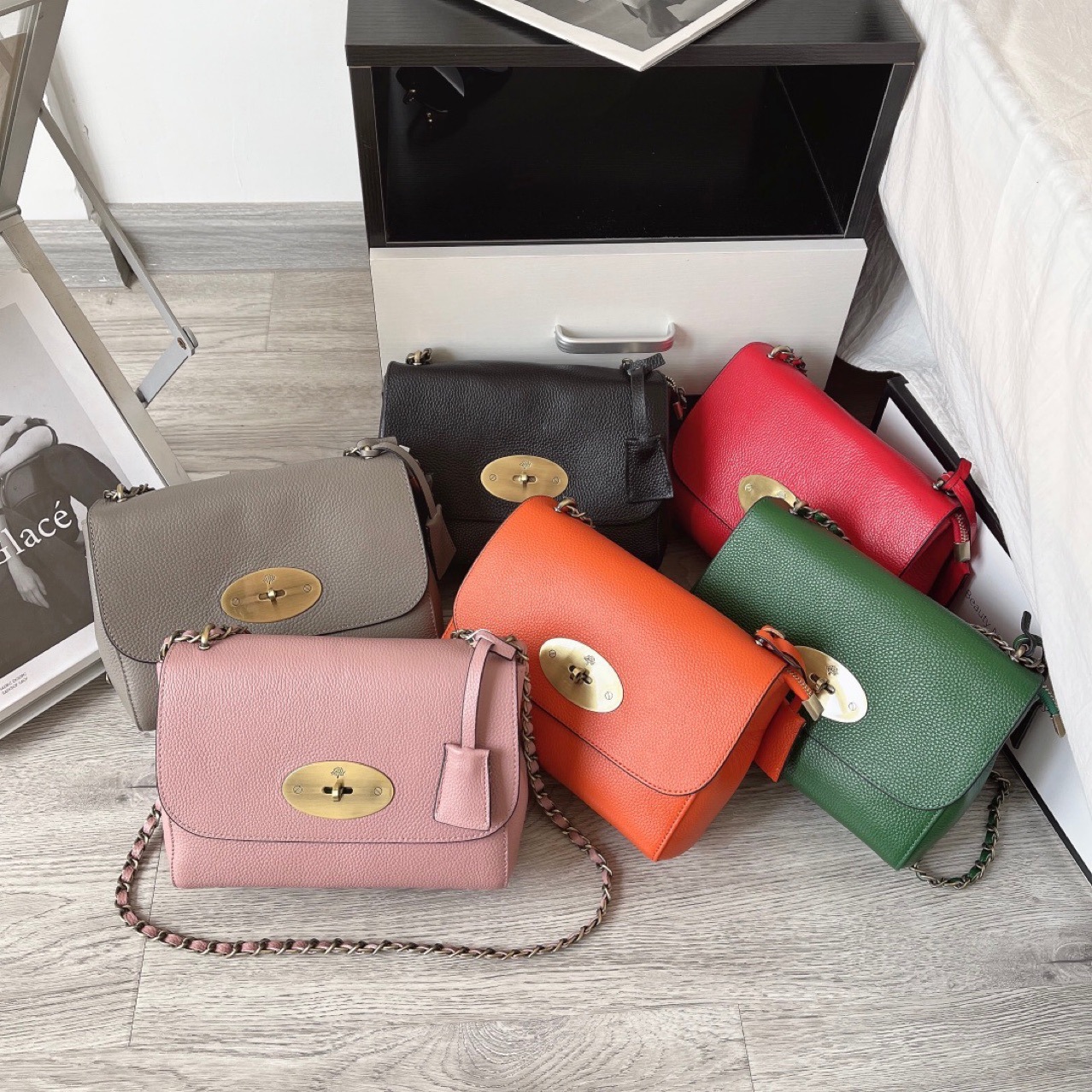 Textured For Women Luxury Bag New Trendy Mini 2026 Designer Brand Bag Chain Wo Crossbody Shoulder Black Genuine Brand Bag Leather Lock Small Square