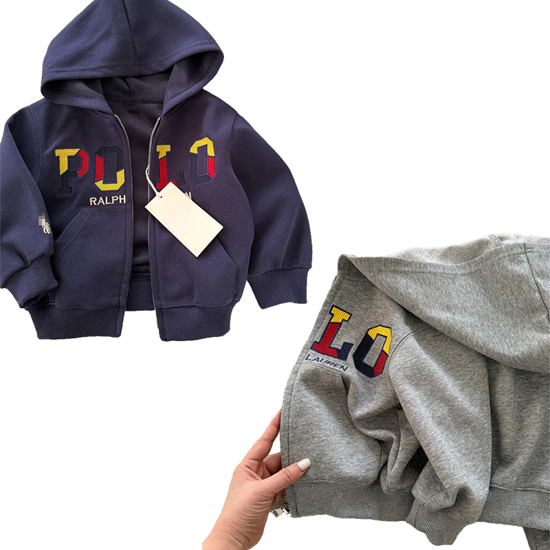2026 New New Designer Polo Kids Hoodies Sweatshirts Luxury Hoodie Zip Up Cotton Cardigan Autumn Winter Hooded Pullover Shirt Casual Hood Sport Polos