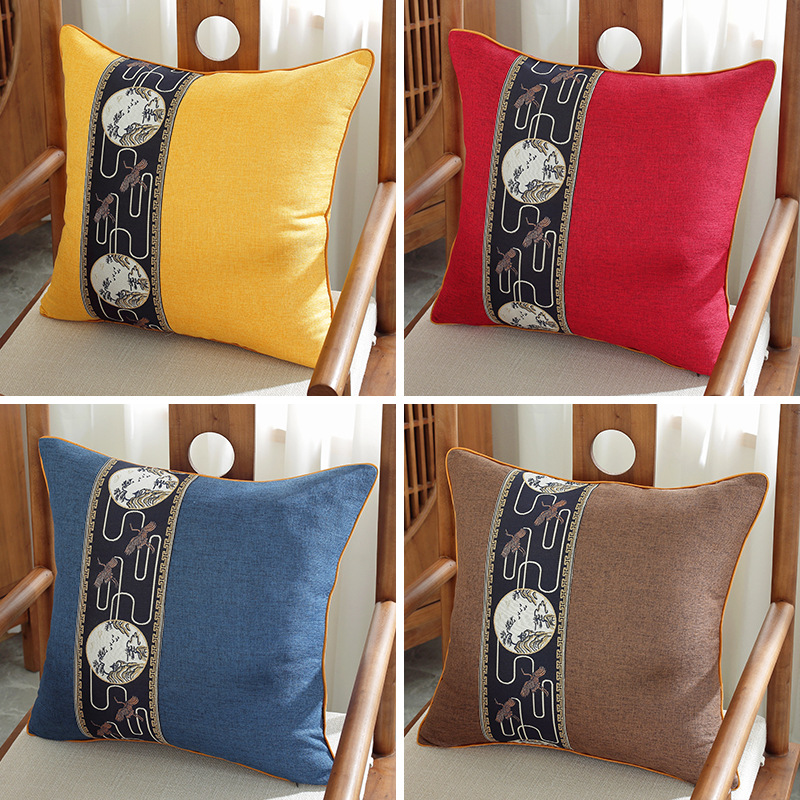 Cotton and linen headboard cushions, living room cushions, car lumbar pillows, mahogany sofa backrests, and throw pillowcases. LY5C01-image-1101107873