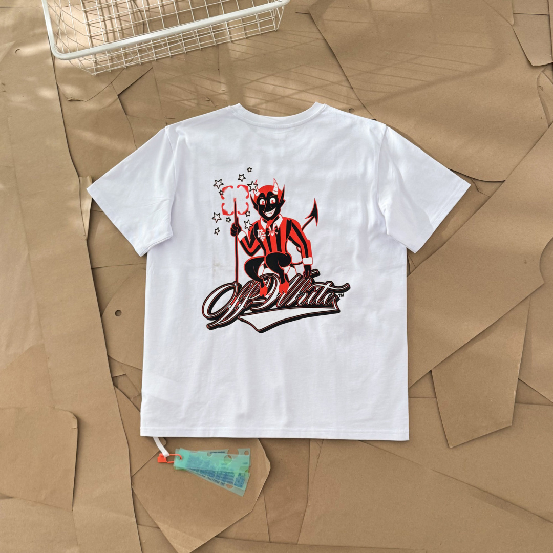 Off White Shirt 2026 10A Designer Off White Tshirt Summer Fashion Mens Womens Designer T Shirts Casual Pure Cotton Tshirts Clothing Short Sleeve Hig