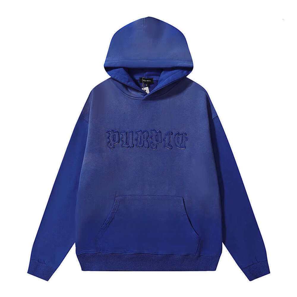 Purple Hoodie Luxury Urban Style Hoodie Designer Fashion Purples Hoodie Autumn Winter Print Pullover Trendy Mens Casual Sports Wear Classic Streetwe