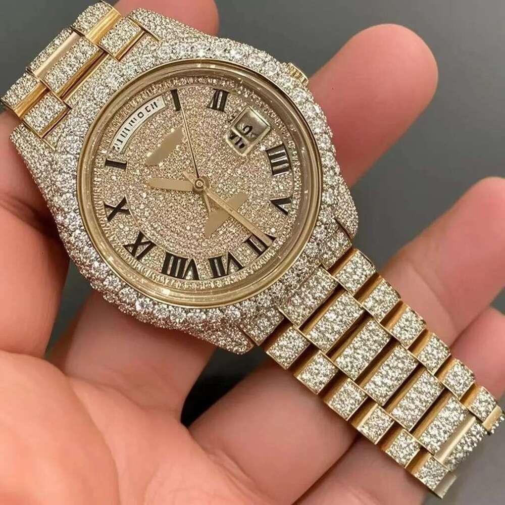 2026 Moissanite Dia Studded Iced Out Hip Hop Buss Down Watch, Stylish wristwatch, Men's Women's Watches Fast home deliveryHigh-quality wat