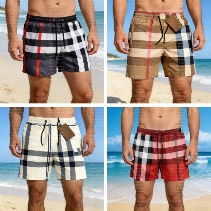 Luxury Designer Plus Size Men's Shorts Classic Letter Jacquard & Big Print Beach Style Casual Fashion Pocketed Bottoms M-3XL
