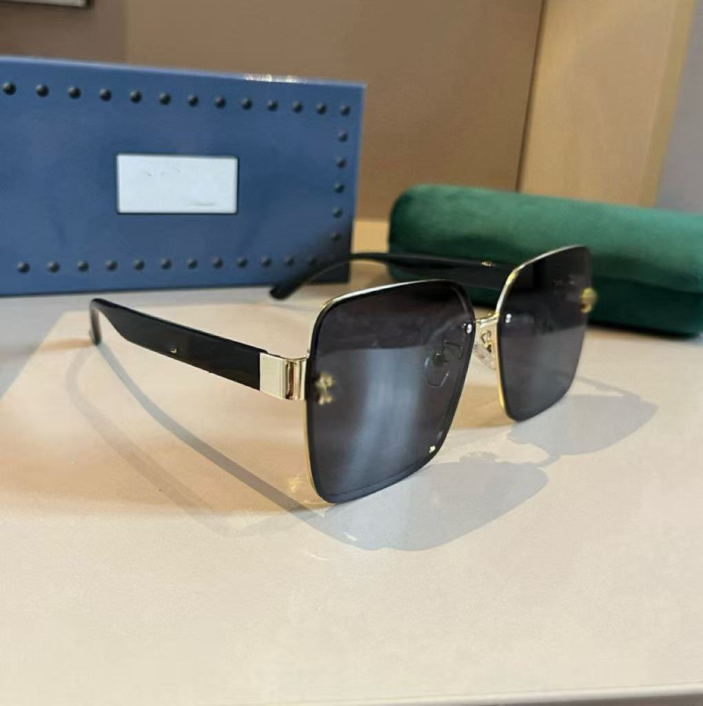 Nouvelle collaboration de marque version coréenne lunettes de protection solaire à visage rond de couleur classique légère lunettes de soleil à l