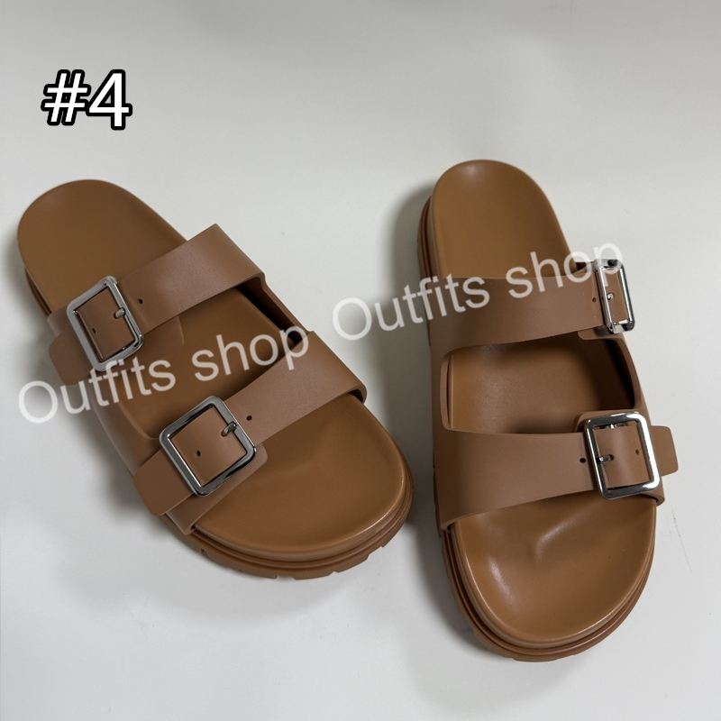 2026 New Beach Sandal Slippers Sandals Lady Fashion Metal Beach Slides for Summer 35-41