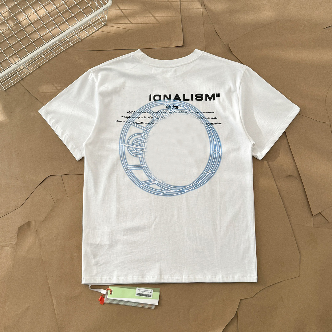 Off White Shirt 2026 10A Designer Off White Tshirt Summer Fashion Mens Womens Designer T Shirts Casual Pure Cotton Tshirts Clothing Short Sleeve Hig