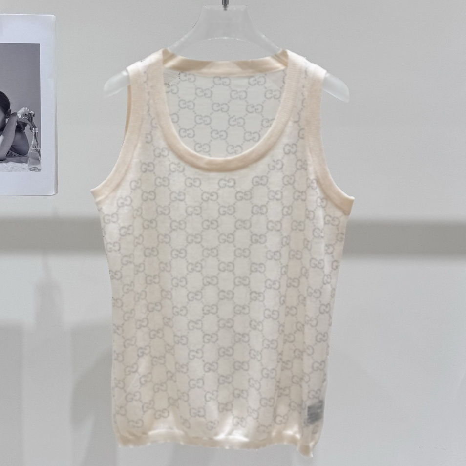 Women Knit Sweater Esigner High pullover Quality Knitted Women's Solid Color Lightweight And Soft Fabric Sleeveless Vest Minimalist Style Summe