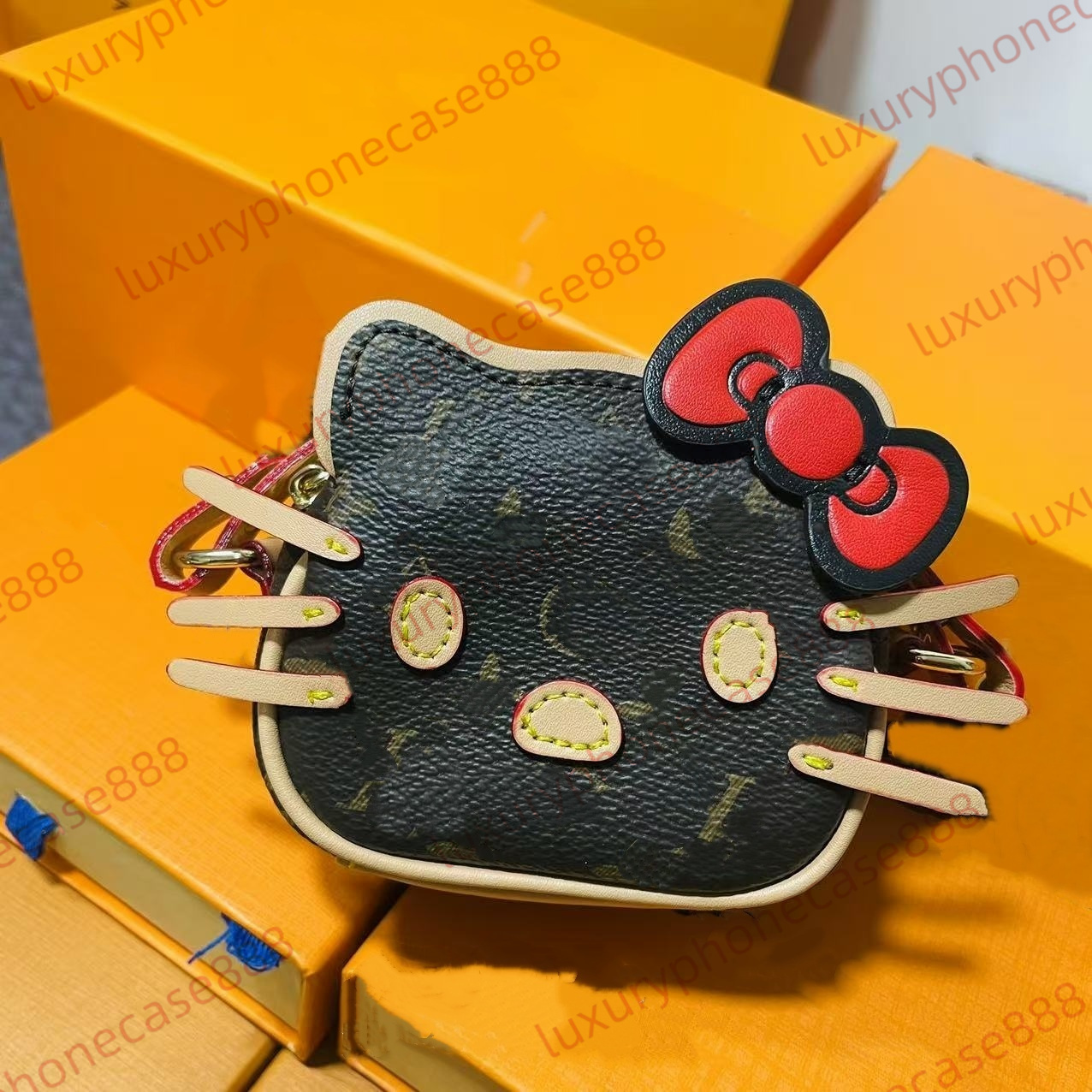 Sacs à main de créateur pour enfants L lettre imprimée chaton mignon KT fille sacs à bandoulière mignons enfants décontracté sac de messager port