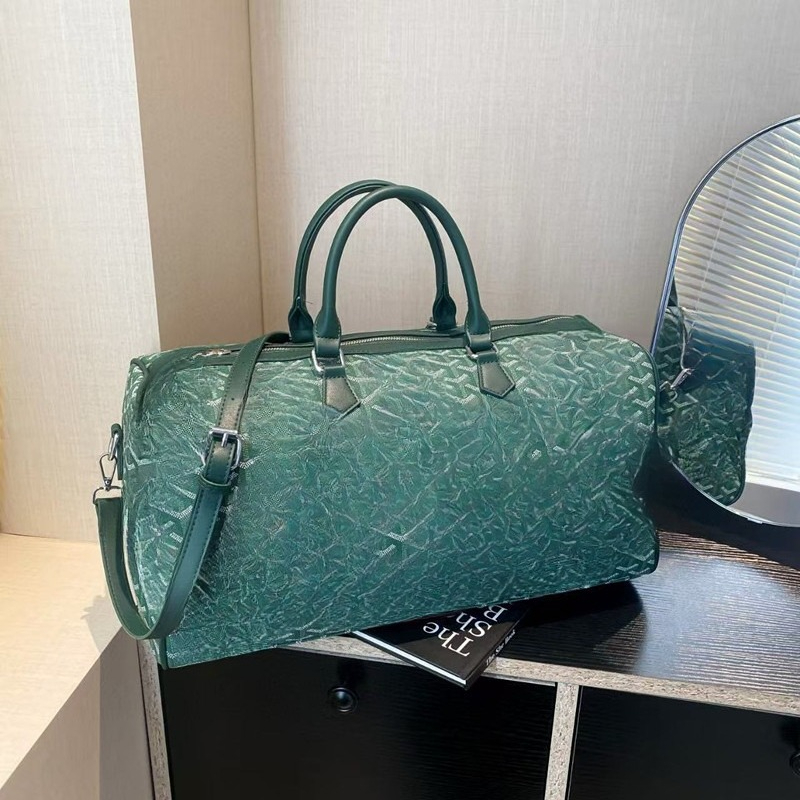 Unisex Classic Geometric Pattern Duffle Bag, Large Capacity Travel Handbag with Removable Strap, Casual Weekend Overnight Bag for Men Women-image-1101200568
