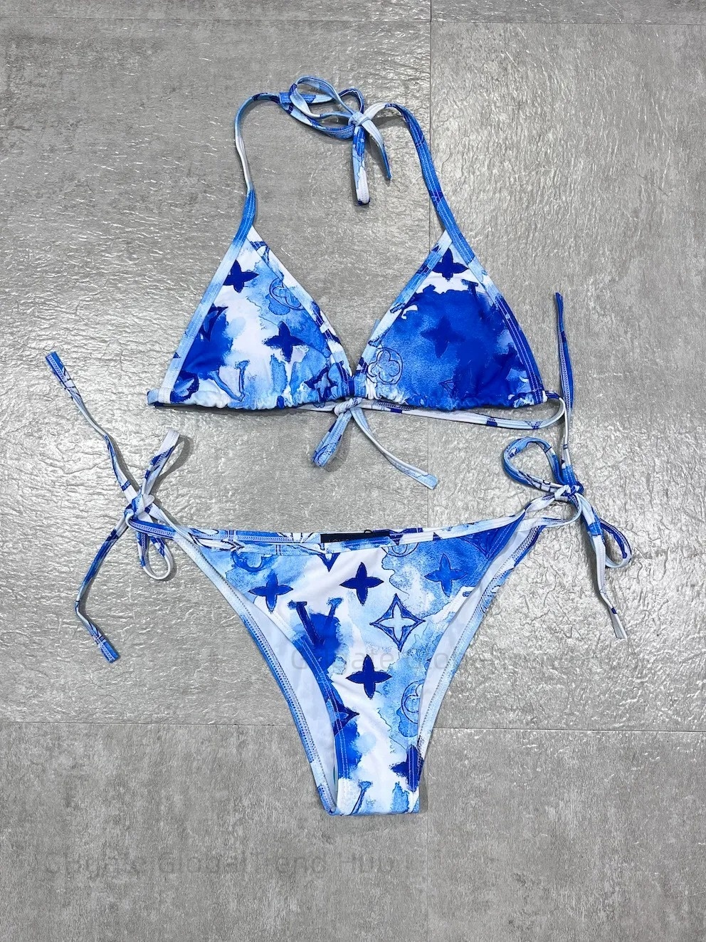 swimming 2026 Hot Sale Ribbed Bikini Set Sexy Tie Side Bottoms Women Two Piece Swimsuits Beach Holiday Bathing Suits