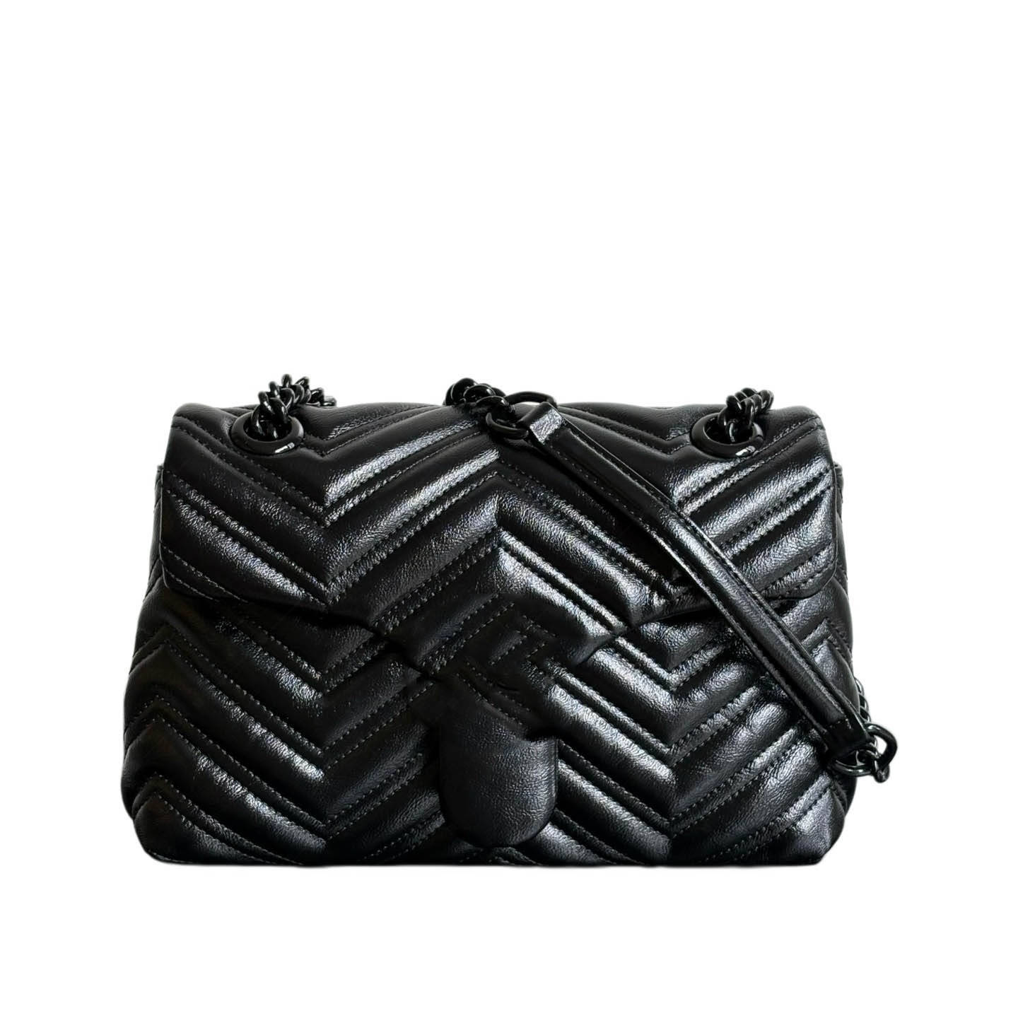 Sac à bandoulière design fabriqué à partir de cuir de veau - Effet agneau texturé doux