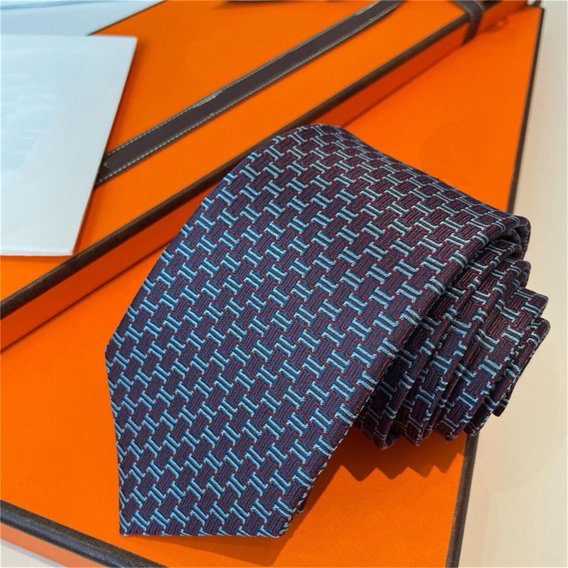 2023 Men Necktie Mens Designer Neck Tie Suit NeckTies Luxury Business Men Silk Ties Party Wedding Neckwear Cravate Cravattino Krawatte Choker Haw-image-853520583
