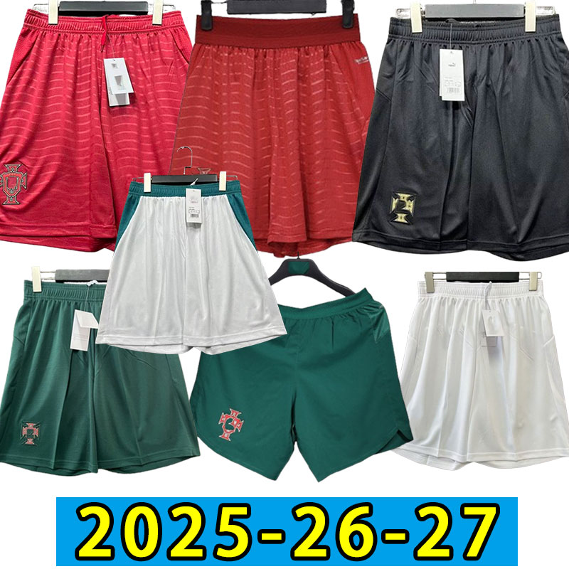 2025 2026 Portugal soccer shorts Men RONALDO JOAO FELIX home away football pants BERNARDO Camisa de futebol PEPE GUEDES SILVA home away 26 27 pla