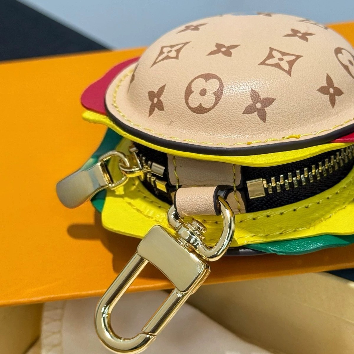 Mode Hamburger Designer Porte-clés Classique De Luxe Chaîne Sac Charme Hommes Dames Porte-clés Cadeau De Vacances