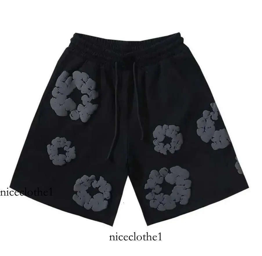 NEW Demin Shorts Casual Men Designer Demin Tshirts Graphics Comfortable Beach Pants Breathable Trend Quick Drying Drawstring Knee Length Shorts 82C