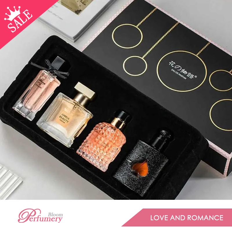 Women's Original Peruvian Flora 4-Piece EDP Set - Longlasting Natural Aromatic Collection with Gift Packaging-image-1101200177