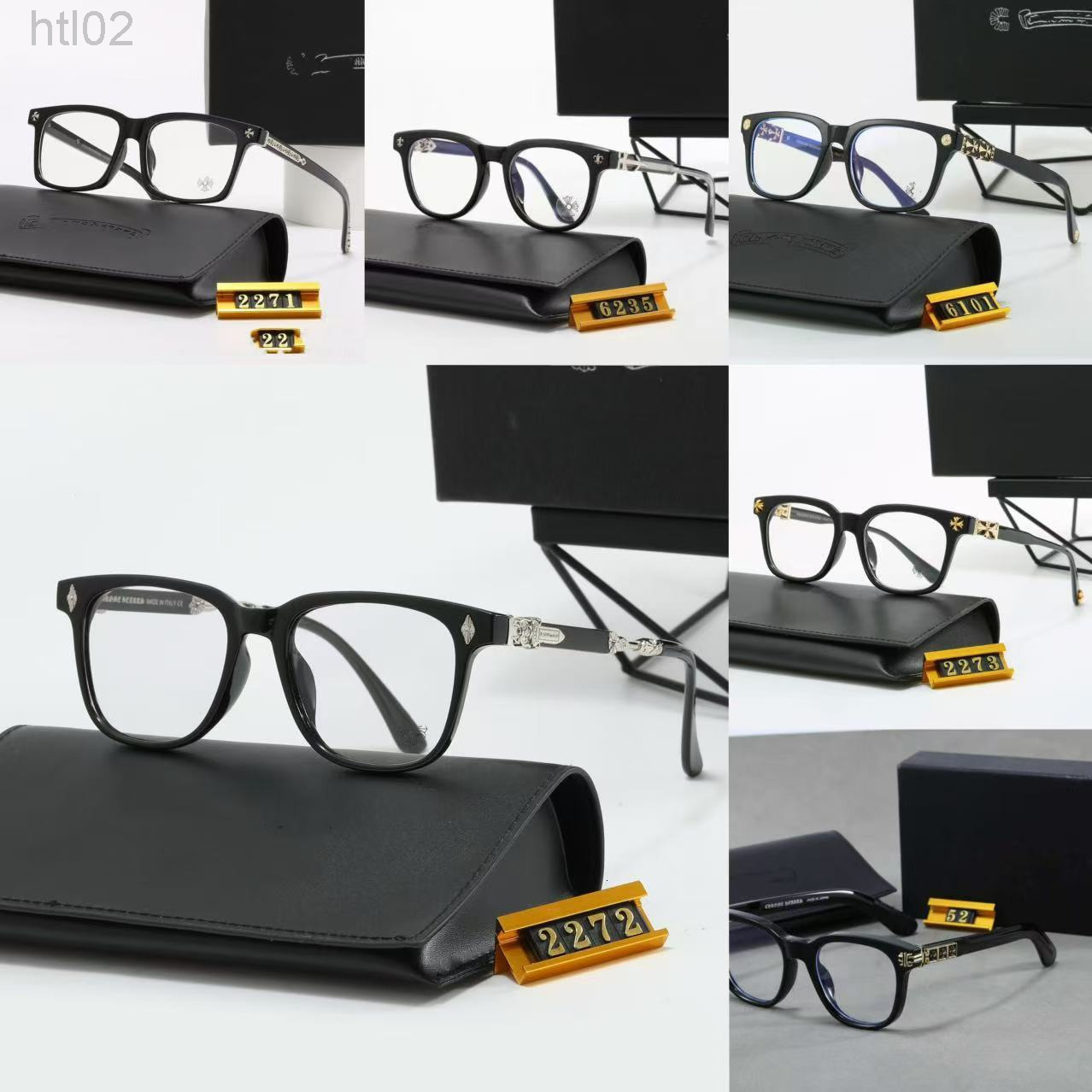 Designer Chrome Sunglasses Glasses New Blue Light Blocking Glasses Trendy Women Frame Glasses Designers Men Polarized Glass Lens Glasses Fashion
