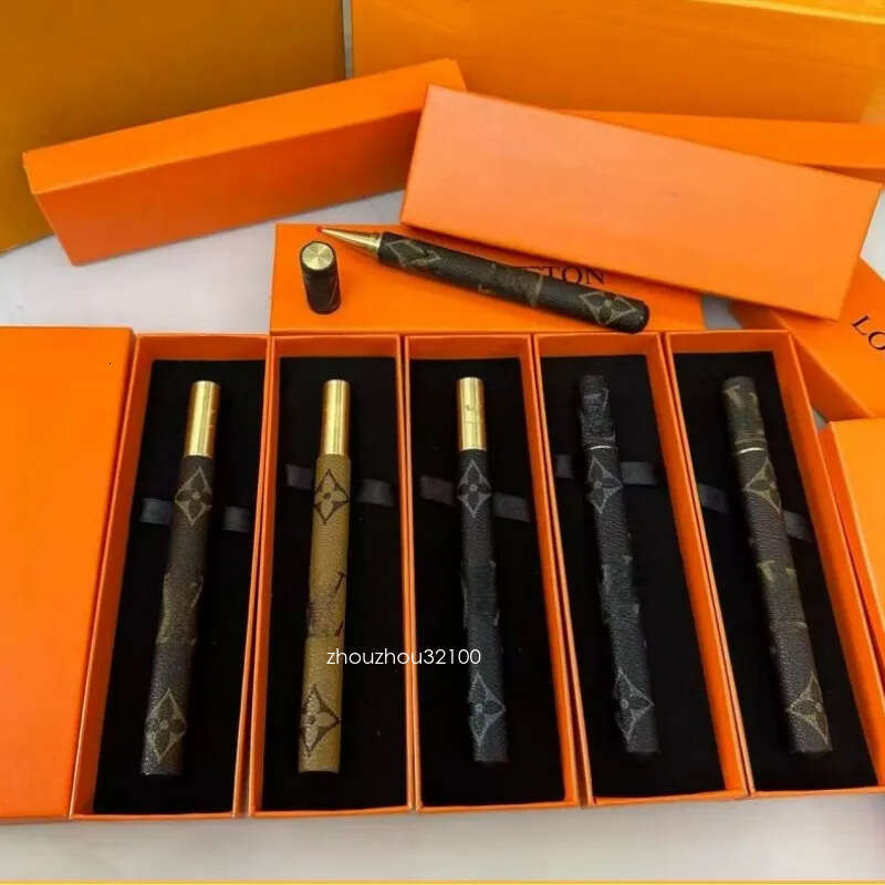 wholesale Designers Ballpoint Paris Plaid Mens Women Jewelry signature Pens Fashion Flower sail Print European & American Style