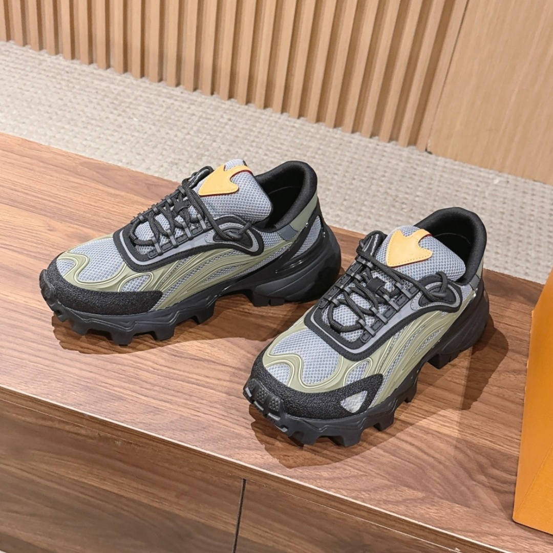 Man track summit shoe Designer Casual sneaker Luxury Mesh Leather hike trainer tennis athletic Run shoe Top quality outdoor sport travel Platform sh