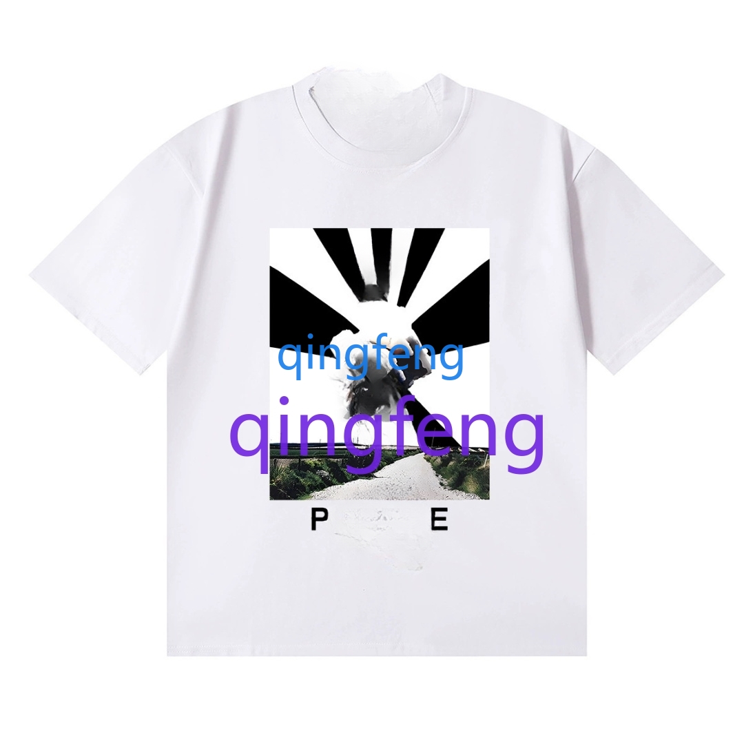 Men's Hip Hop Style Black Graphic T-shirt, Casual Crew Neck Short Sleeve Tee with Abstract Print for Streetwear-image-1101375239