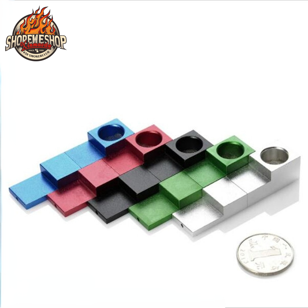 Mini Portable Whistle Shape Folding Smoking Pipe Smoking Accessories High Quality Metal Magnet Tobacco Herb Pipes for Smoke-image-1101517758