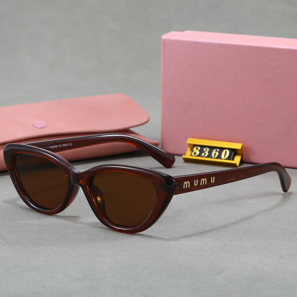 Lunettes de soleil design pour femmes lunettes de soleil de plage jambes en métal lettre Design oeil de chat lunettes de qualité supérieure de lu