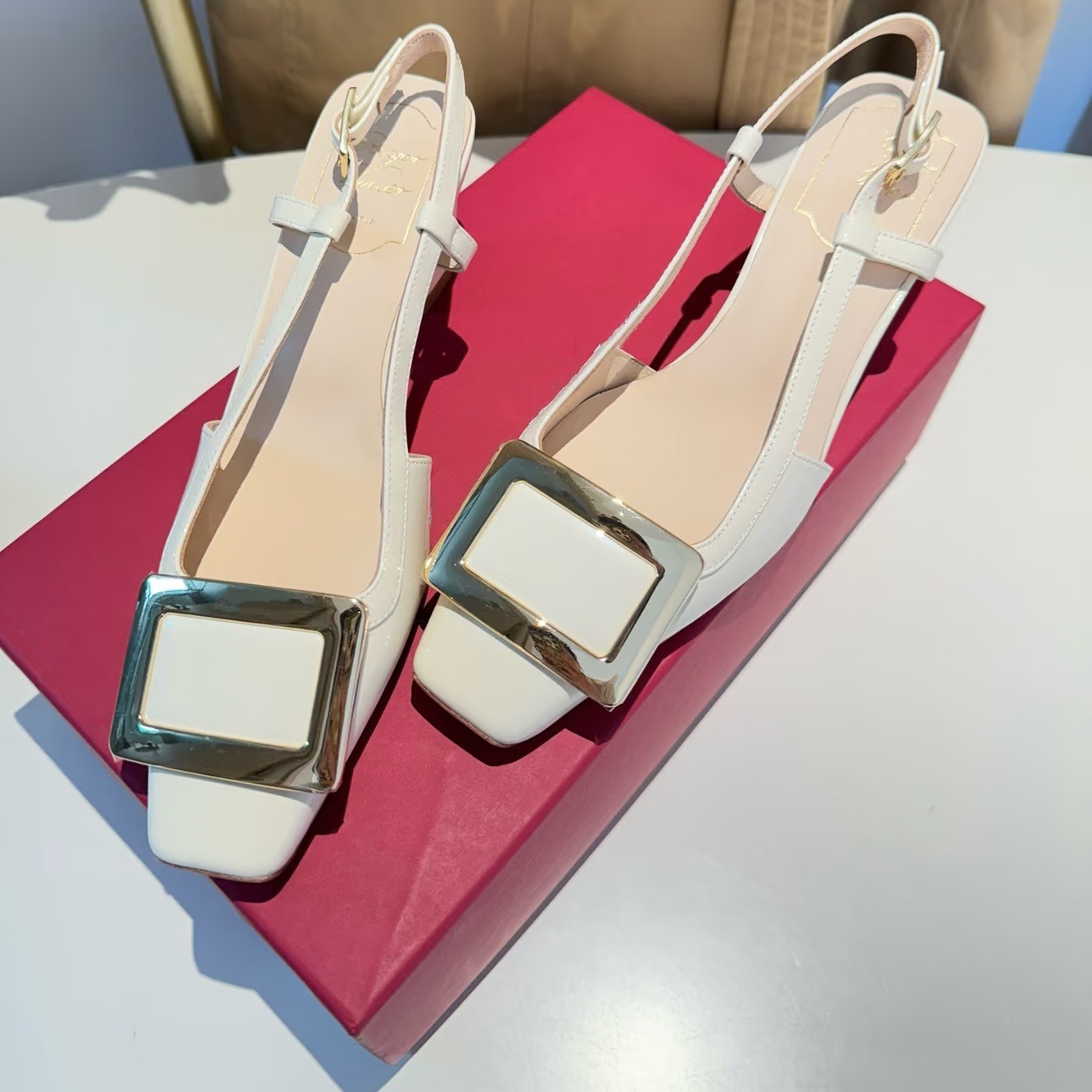 Designer Womens slingback high heels Luxury business prom party Sexy dress Stiletto Heel sandals black Fashion Stunning focus Bridal wed pumps shoe