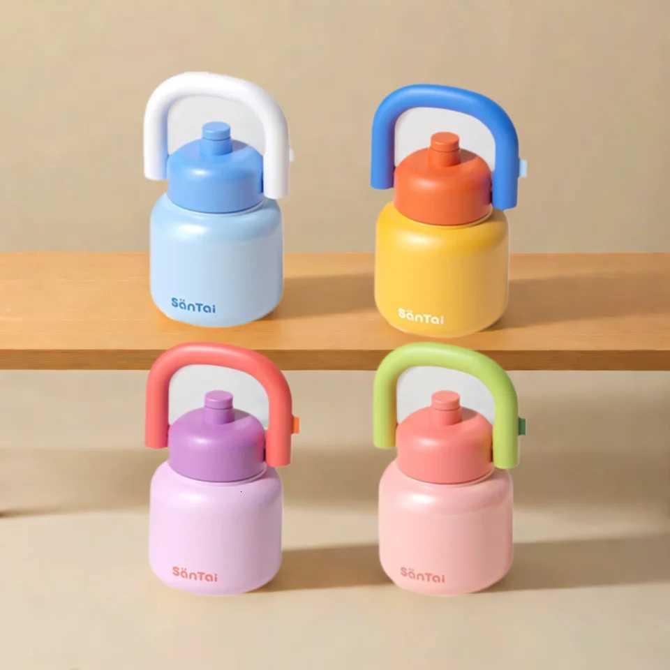 Water Bottles Vacuum Insulated Thermal Cup with Handle Straw 33oz Beverage Bottle for Travel Office Home 316 Stainless Steel K260413-image-1101444545