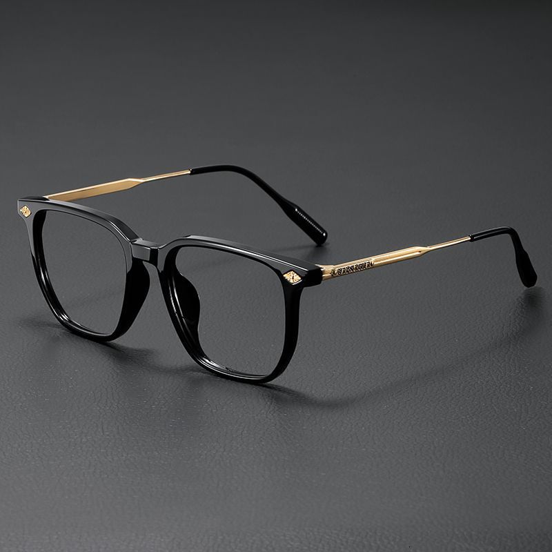 2026 New Designer Men's blue light Glasses With Business Square Anti radiation Luxurious Beach Black Women's Multi functional Eyeglass