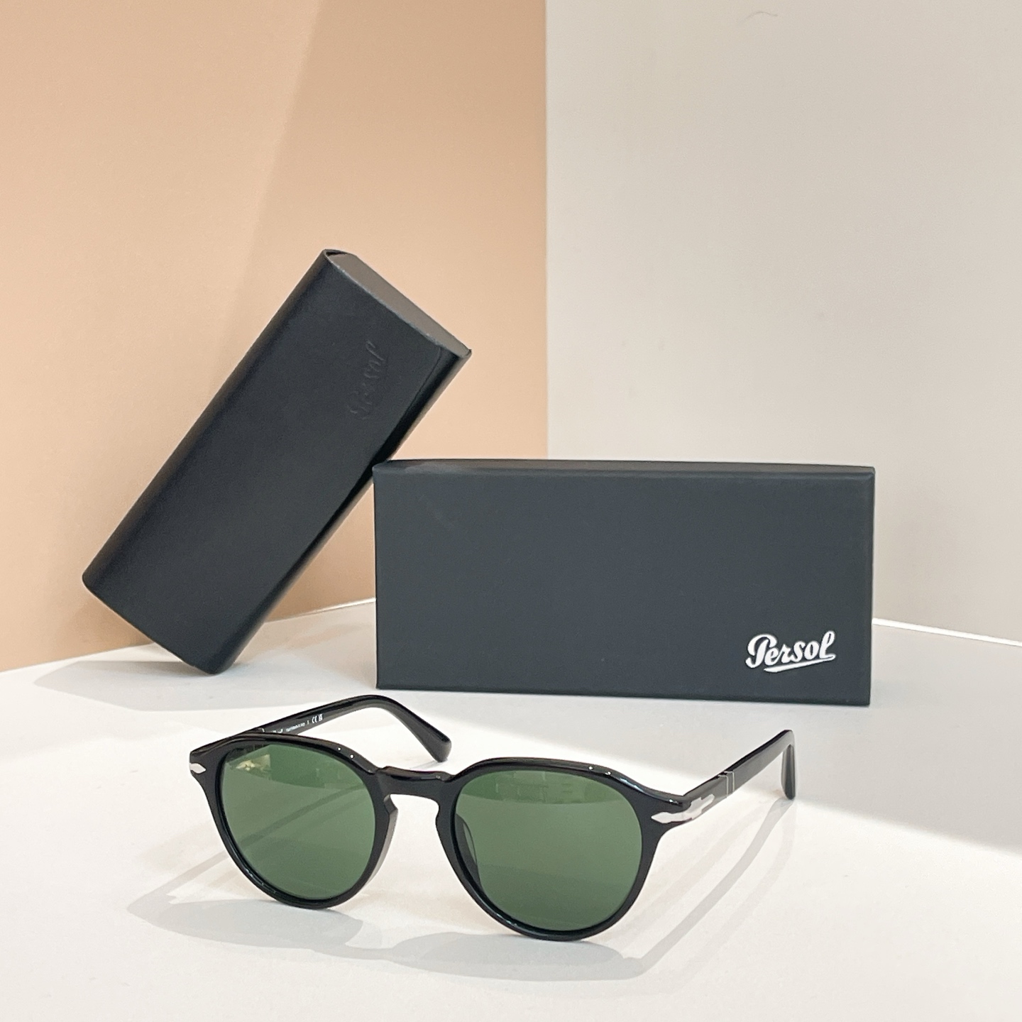 Top version Persols PO3286S Phantom Shape Sunglasses Luxury Pilot Fashion Glasses For Men Classic Oval Glass Lens Sunglasses with Box