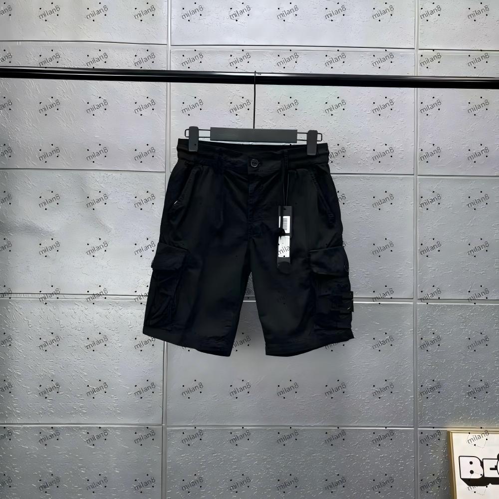 Shorts Men Streetwear Cargo Shorts Multi Pocket High Street Summer Casual Knee Length Loose Fit Shorts-image-1101466020