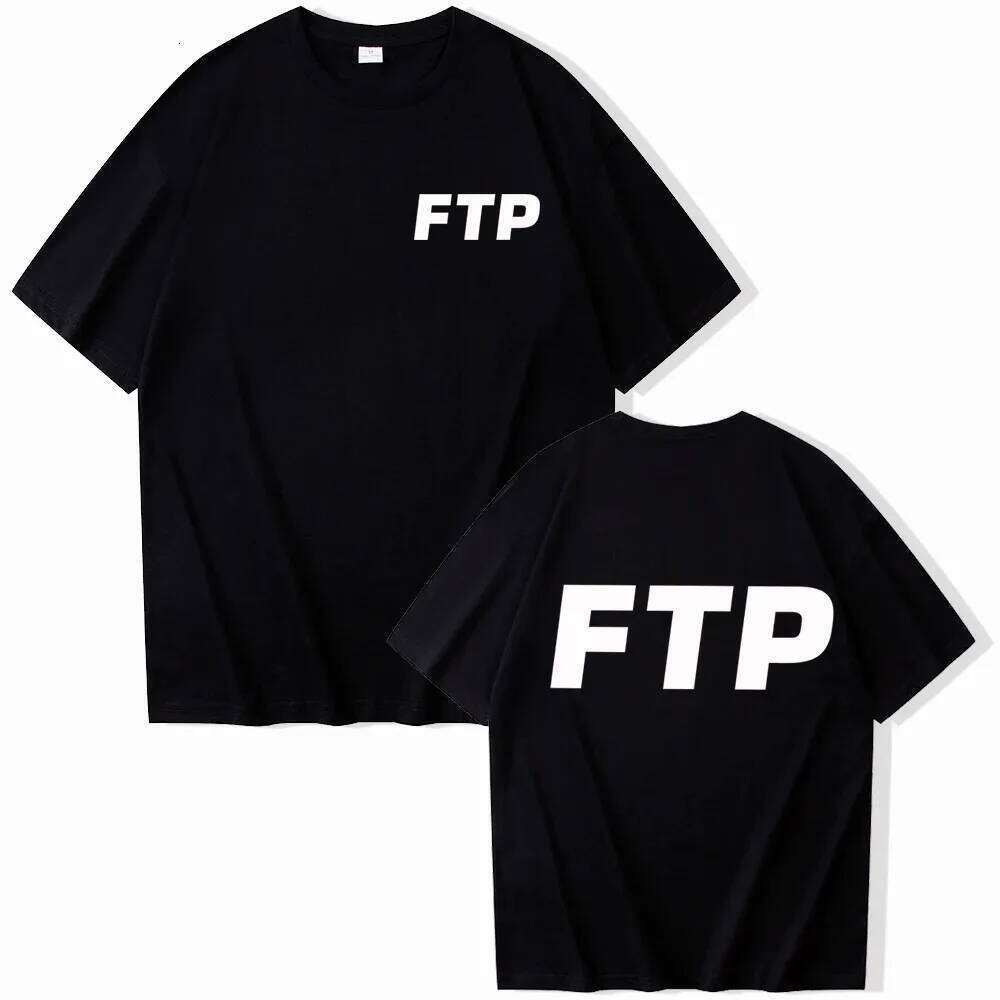 Simple FTP Printed Graphic Short Sleeve T Shirt Men Street Wear Men's Top 26H0413
