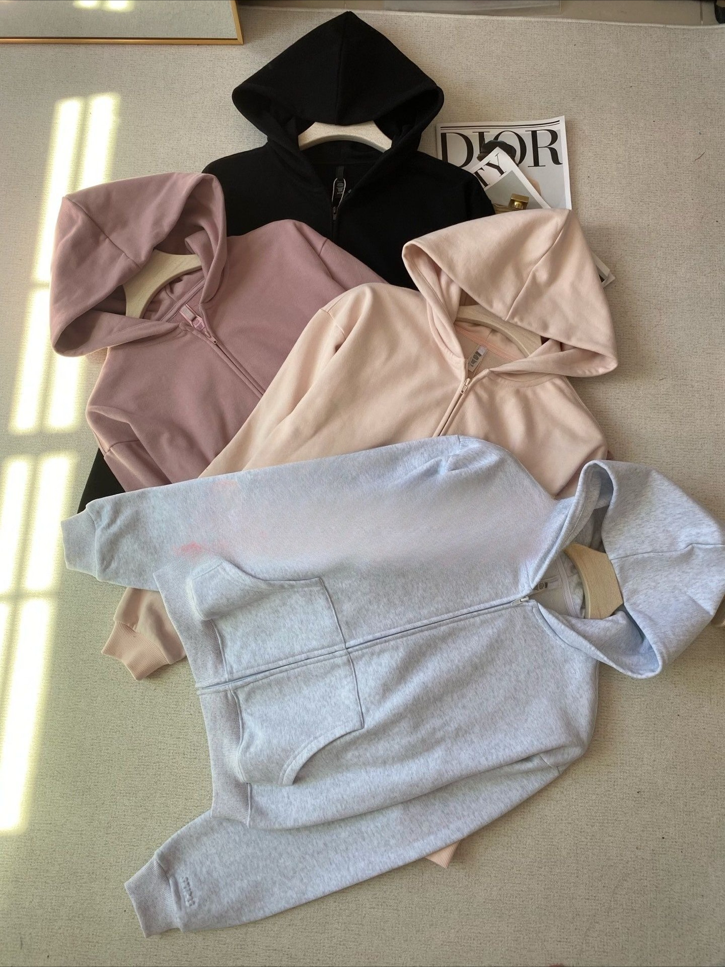2026 NEW Skimss lounge set Women's Set Outfit Classic Solid Zip Up Hoodie Pink Jacket Full Zip Sweatpants Sweat Long Clothes Outfit Sports Spor
