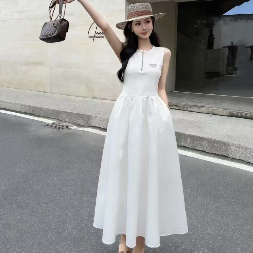 26ss dresses for woman designers brand new highquality womens sleeveless vest dress waist cinching design slim fit jacket highquality womens jacket