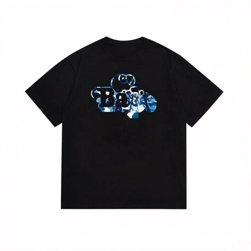 Bap Shirt Designer Mens Bapese T Shirts Double Sided Camouflage Shark Tshirts Graphic Tee Vintage Trend Round Neck Cashew Lightning Cotton B