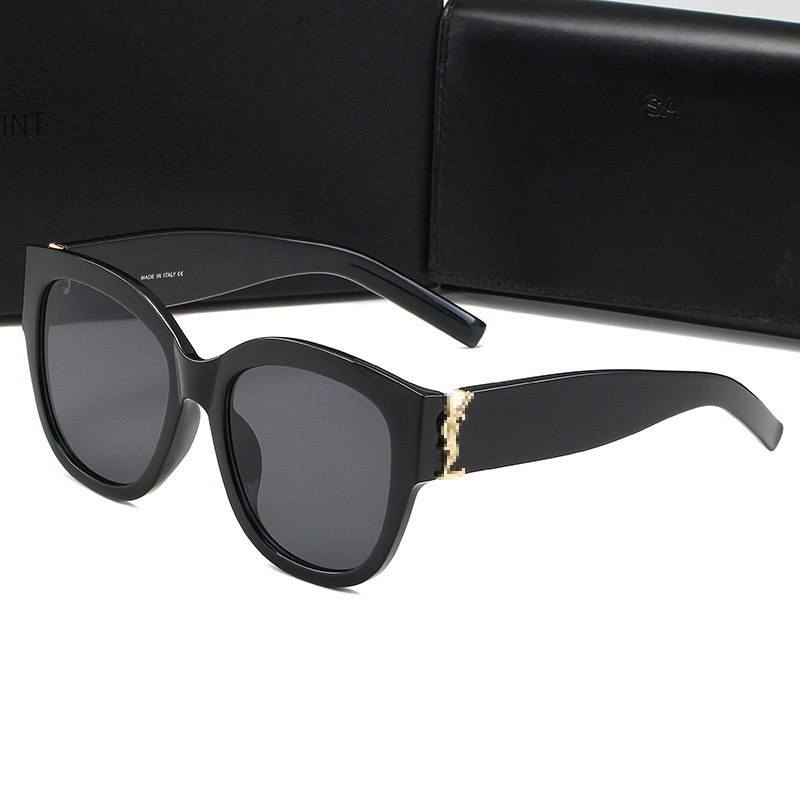 2026 New Designer Sunglasses Women Trend Cat Eye Curved Surface Big Frame Lens Glasses Shining for Men Womens Luxury sun glasses shades sun glass-image-864174597