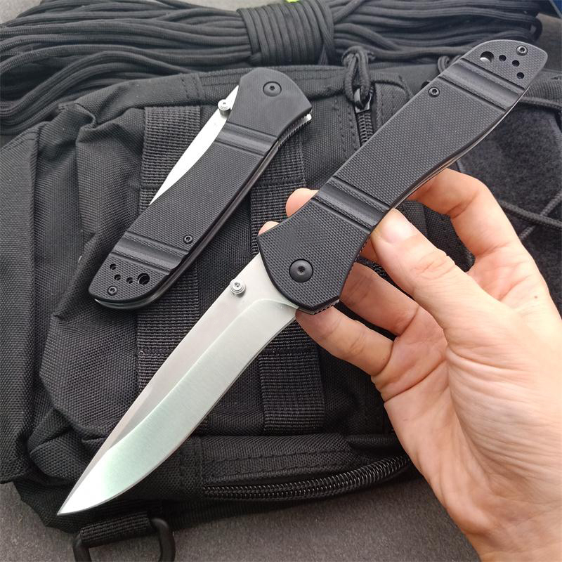 GB-D2 Blade knife 710 Folding Knifes G10 Handle Pcket knife Survival Knives EDC Tool-image-746791245