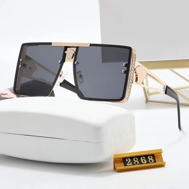 Luxury Sunglasses Lens Designer Womens Mens Goggle Eyewear for Women Eyeglasses Frame Vintage Metal Sun Glasses with Box Rubber Legs-image-869255782