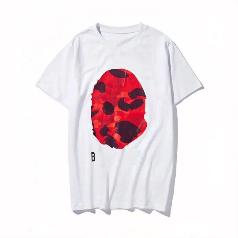 Free shipping s-6xl shirt Designer Mens T-Shirts Side Double Sided Camouflage Shark Tshirts Graphic Cashew Lightning Cotton Shirts-image-1101409381