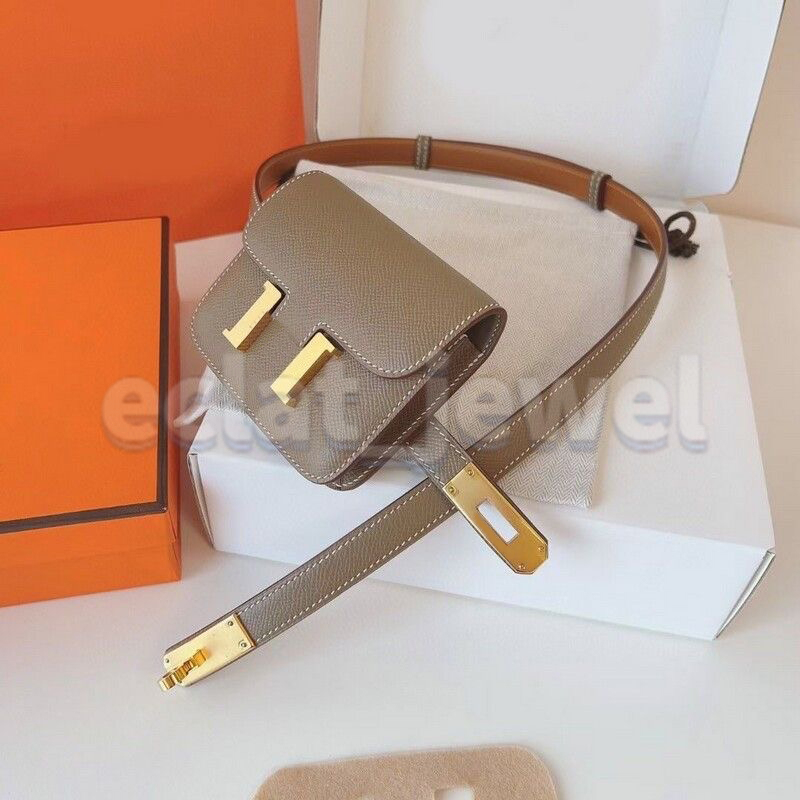 Belts Designer Women With Wallet Bag Women Belt Bag Designer Fashion Lady Real Leather Belt Width 1.8cm Small Size 12*8cm Classic Design Thin Waist